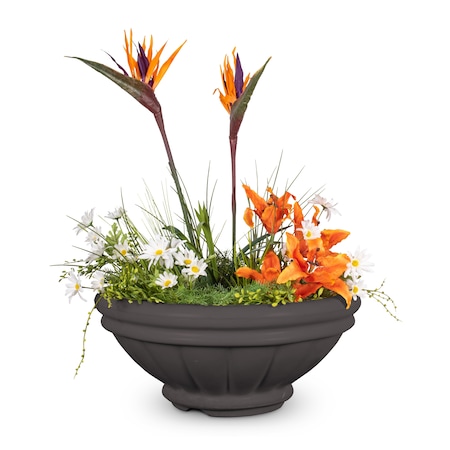 The Outdoor Plus 36 Round Roma Planter Bowl - GFRC Concrete - Chestnut - OPT-ROMPO36-CST
